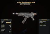 Two Shot 10mm Submachine Gun - Level 50