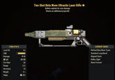 Two Shot Beta Wave Ultracite Laser Rifle - Level 50