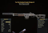 Two Shot Hardened Combat Shotgun - Level 50