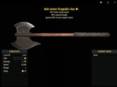 Anti-armor Grognak's Axe - Level 50