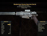 Bloodied Armor Piercing 10mm Auto Pistol - Level 45