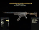 Bloodied Hardened Piercing 10mm Submachine Gun - Level 50