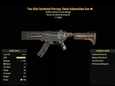 Two Shot Hardened Piercing 10mm Submachine Gun - Level 30