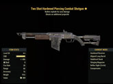 Two Shot Hardened Piercing Combat Shotgun - Level 50