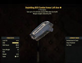 Unyielding[Weapons -20%Weights] BOS Combat Armor Left Arm