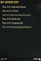 X-01 Mods Plan Set