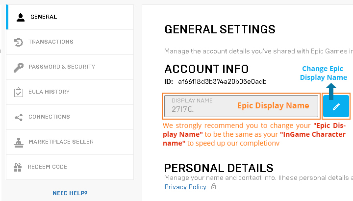 Why was my Epic Games account display name reset? - Epic Games