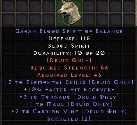 Gaean Blood Spiritof Balance[ID:17229741375]