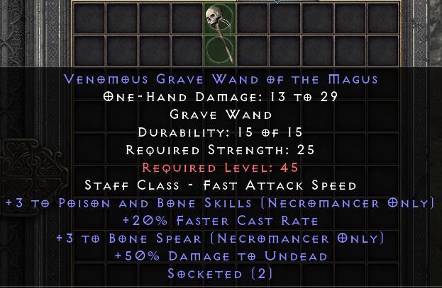 Venomous Grave Wand Of The Magus[ID:17263394253]