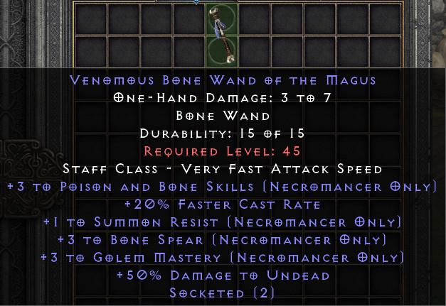 Venomous Bonewandofthetagus[ID:1744384481398]