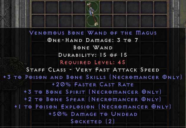 Venomous Bonewand Of The Tagus[ID:1749049083137]