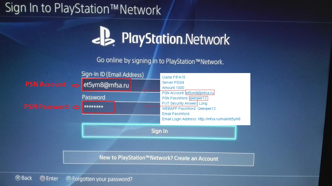 psn console login flowchart