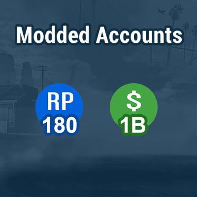 1 Billion Money total (200m+400m Casino+400 Deluxo), RP Level 180, Full Access, PS4