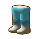 Blue Cuffed Pants