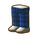 Blue Plaid Pants