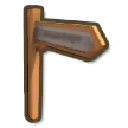 Gum Wood Direction Sign