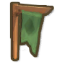 Gum Wood Flag Post