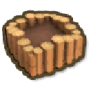 Gum Wood Flower Bed