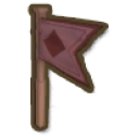 Hard Wood Flag Post
