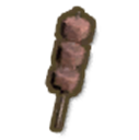 Meat on a stick.