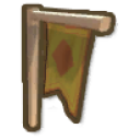 Palm Wood Flag Post