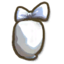 White Hair Bow