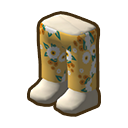 Yellow Print Pants