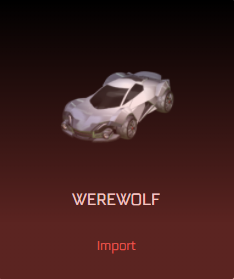 rocket league victory crate - werewolf (body)