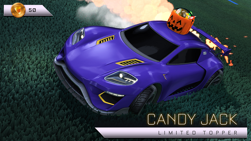 Rocket League Haunted Hallows Items - Limited Topper - Candy Jack
