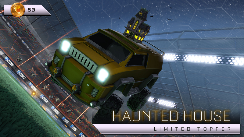 Rocket League Haunted Hallows Items - Limited Topper - Haunted House