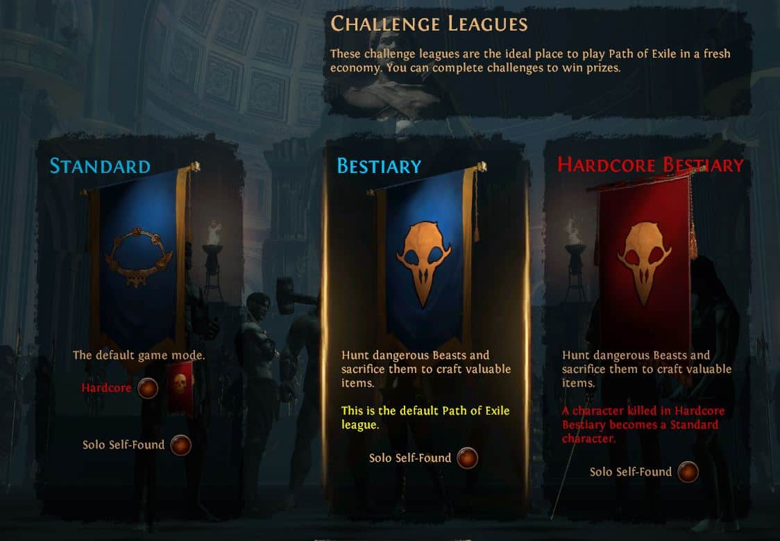 path of exile leagues