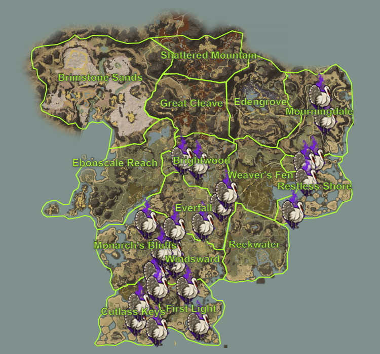 New World Turkulon Spawn Locations