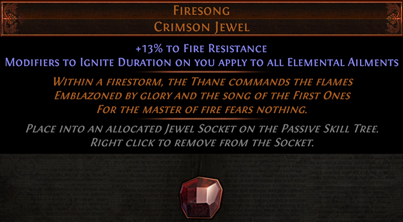 POE 3.20 New Unique Items - Firesong Crimson Jewel