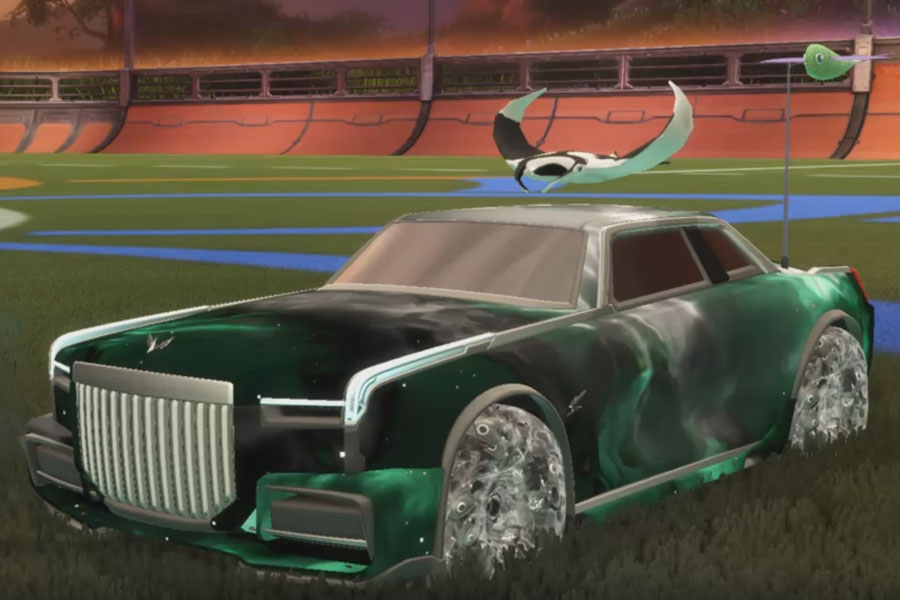 Rocket league Maestro Grey design with School'd,Dimensionator,Fish Fly,Interstellar,Manta Ray,Classic,Dimensionator