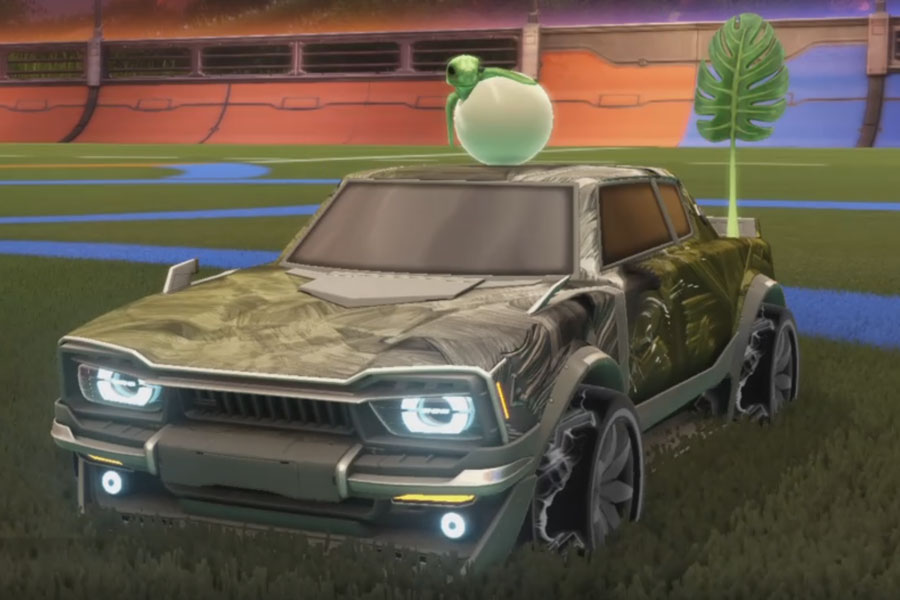 Rocket league Dingo Grey design with Floret:Infinite,Mandala,Green Leaf,Stride Tide,Baby Turtle,Classic,Dimensionator