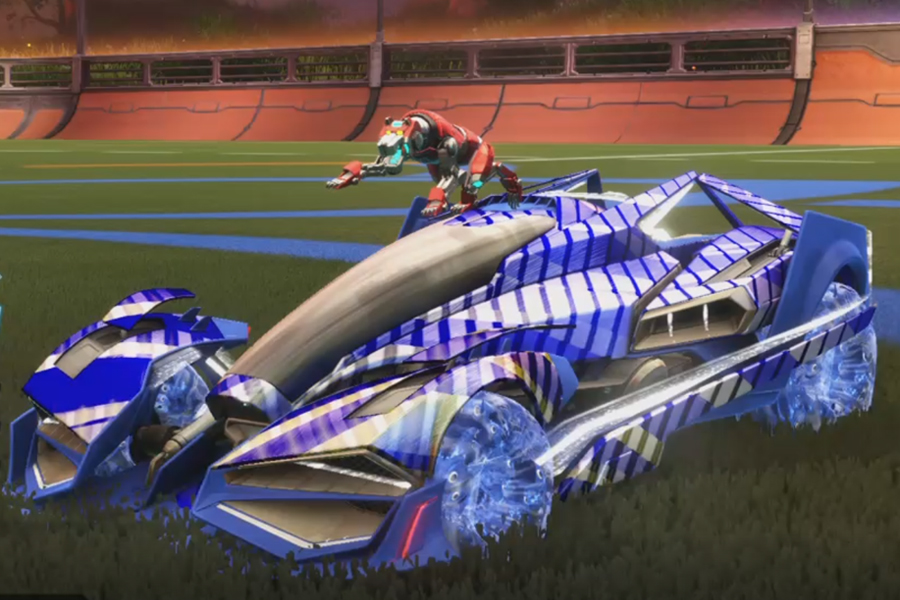 Rocket league Artemis Gxt Cobalt design with School’d,Timeline,None,20XX,Voltron,Classic,Lightning