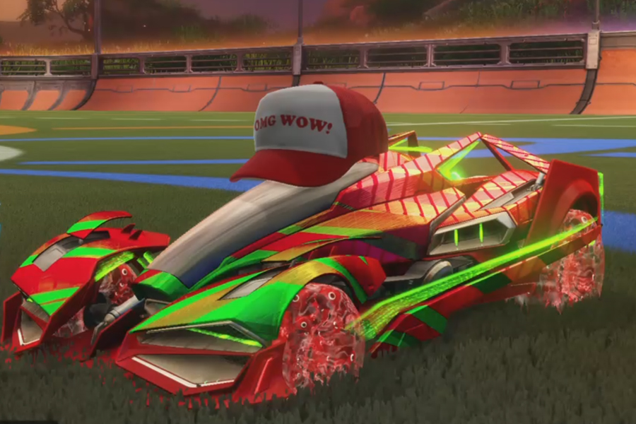Rocket league Artemis Gxt Crimson design with School’d,Phase-R,None,20XX,Trucker Hat,Classic,Incantor