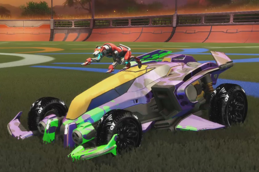 Rocket league Vulcan design with Toprque Tx:Inverted,Thermal Blue,Spotdrop,Voltron,Tarnation