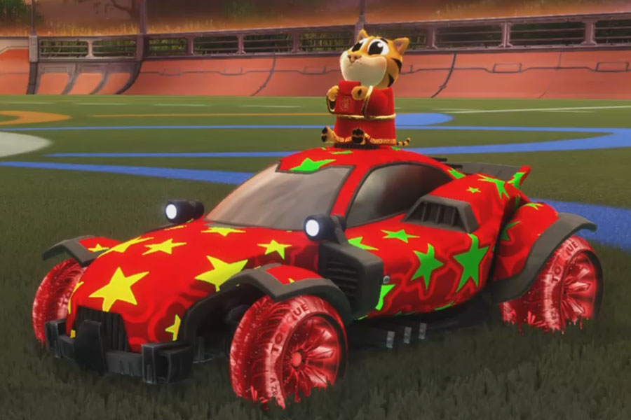 Rocket league Zippy design with Toprque Tx:Inverted,Candy Corn,Starpower,Tiny Tiger,Corbital