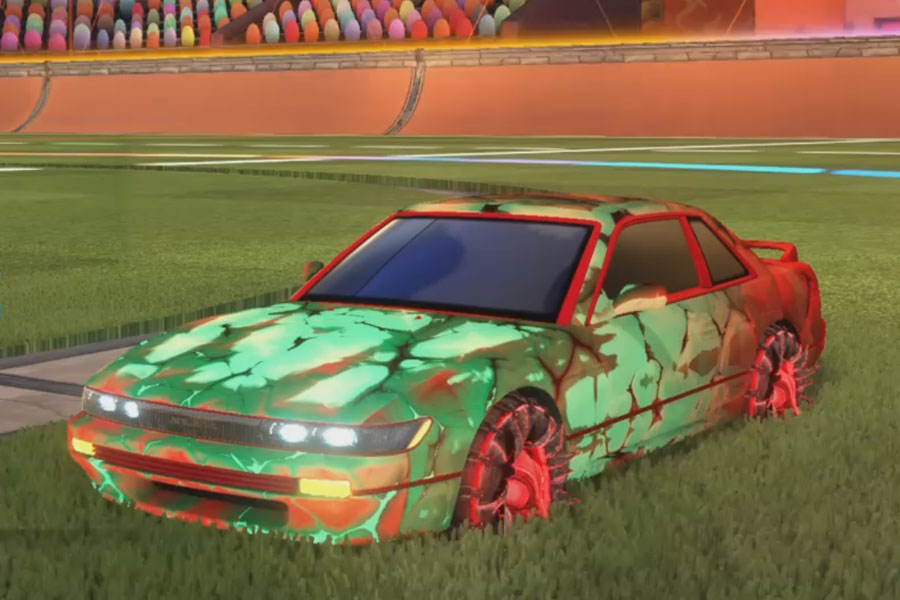 Rocket league Nissan Silvia Crimson design with Jacana,Chameleon