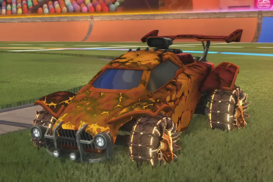 Rocket league Octane Burnt Sienna design with Jacana,Chameleon