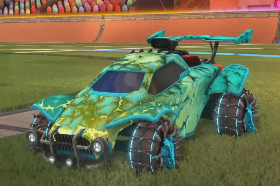 Rocket league Octane Sky Blue design with Jacana,Chameleon