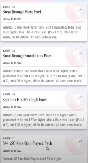 How to get free FC 24 packs in Ultimate Team