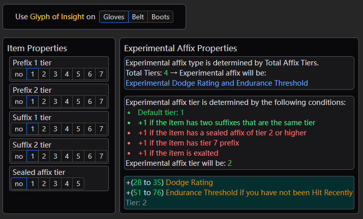 LAST EPOCH CLYPH OF INSIGHT CRAFTING TOOL