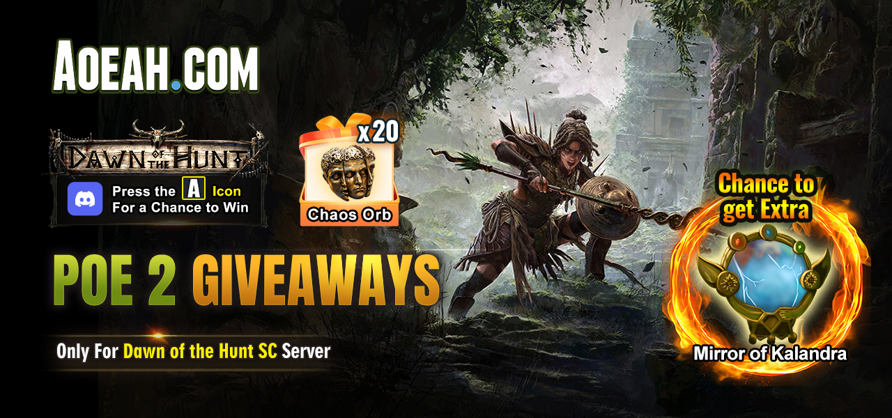 Weekly PoE 2 Giveaway - Win 200x Chaos Orbs & Mirror of Kalandra for FREE (April 27 - May 7)