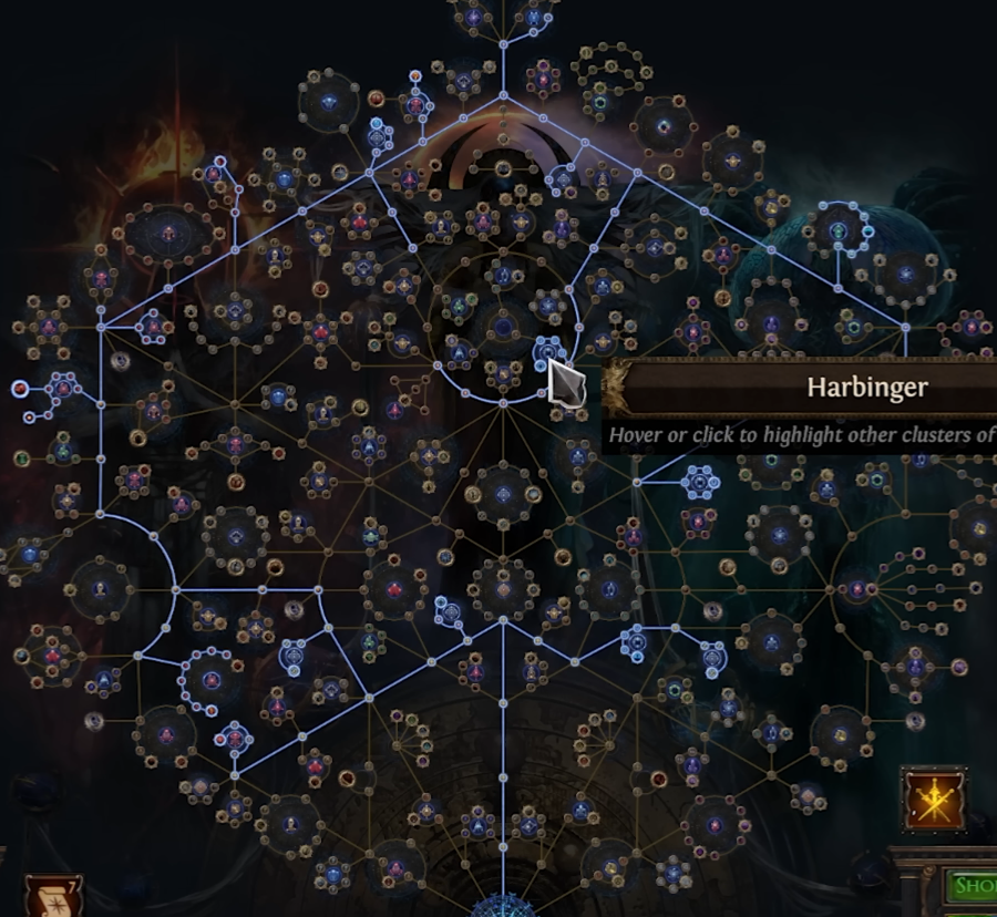 PoE 3.26 Harbinger Div Card Farming Atlas Tree Strategy