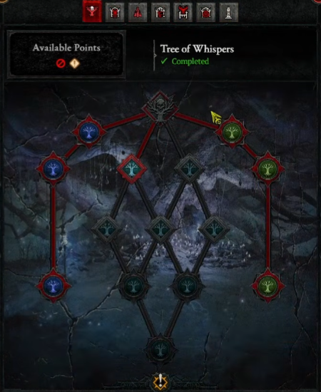 Diablo 4 Tree of Whispers War Plans Skill Tree Setup & Upgrade