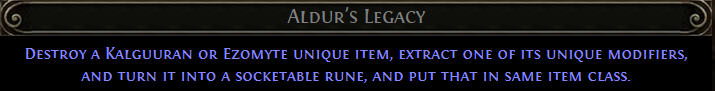 POE 2 Aldur's Legacy (Olroth's Legacy)