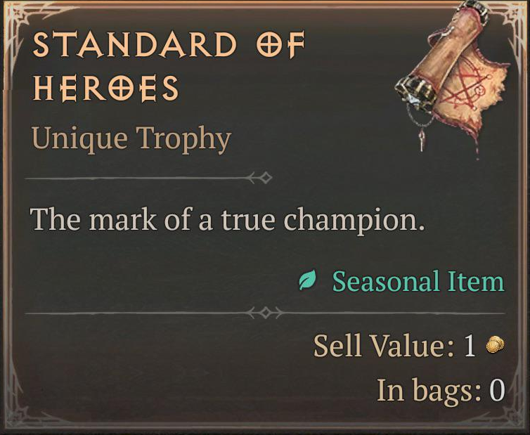 Diablo 4 Standard of Heroes Uses & How To Get (Season 15)